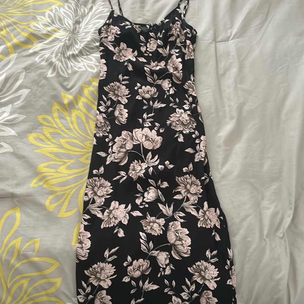 floral mid-length dress